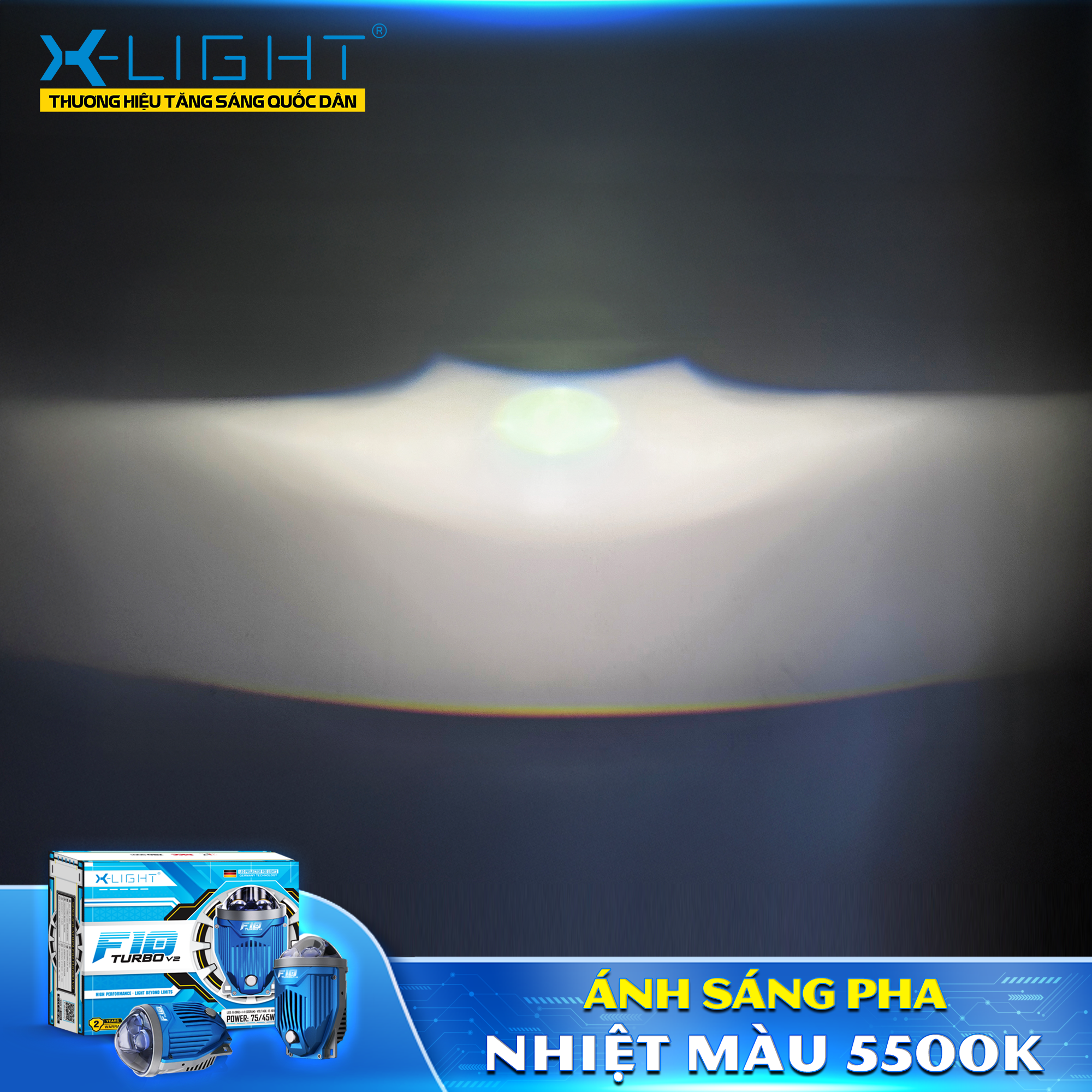 ĐÈN BI GẦM X-LIGHT F10 TURBO V2